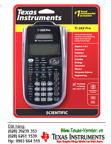 Texas Instruments Ti-36 PRO, Máy tính HỌC SINH chuẩn Giáo trình Quốc tế Texas Instruments Ti-36 PRO™ Scientific Calculator | HẾT HÀNG