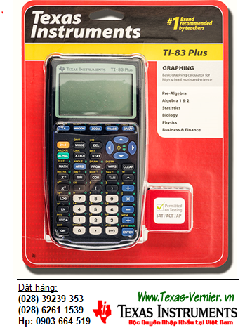 Texas Instruments TI-83 PLUS, Máy tính khoa học lập trình vẽ đồ thị Texas Instruments TI-83 PLUS chính hãng /HẾT HÀNG