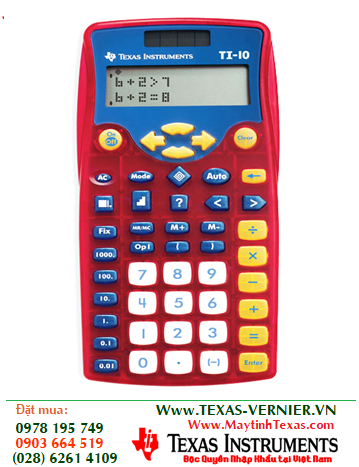 Texas Instruments TI-10 Elementary, Máy tính HỌC SINH chuẩn Giáo trình Quốc tế Texas Instruments TI-1Texas Instruments TI-10 Elementary calculator /HẾT HÀNG